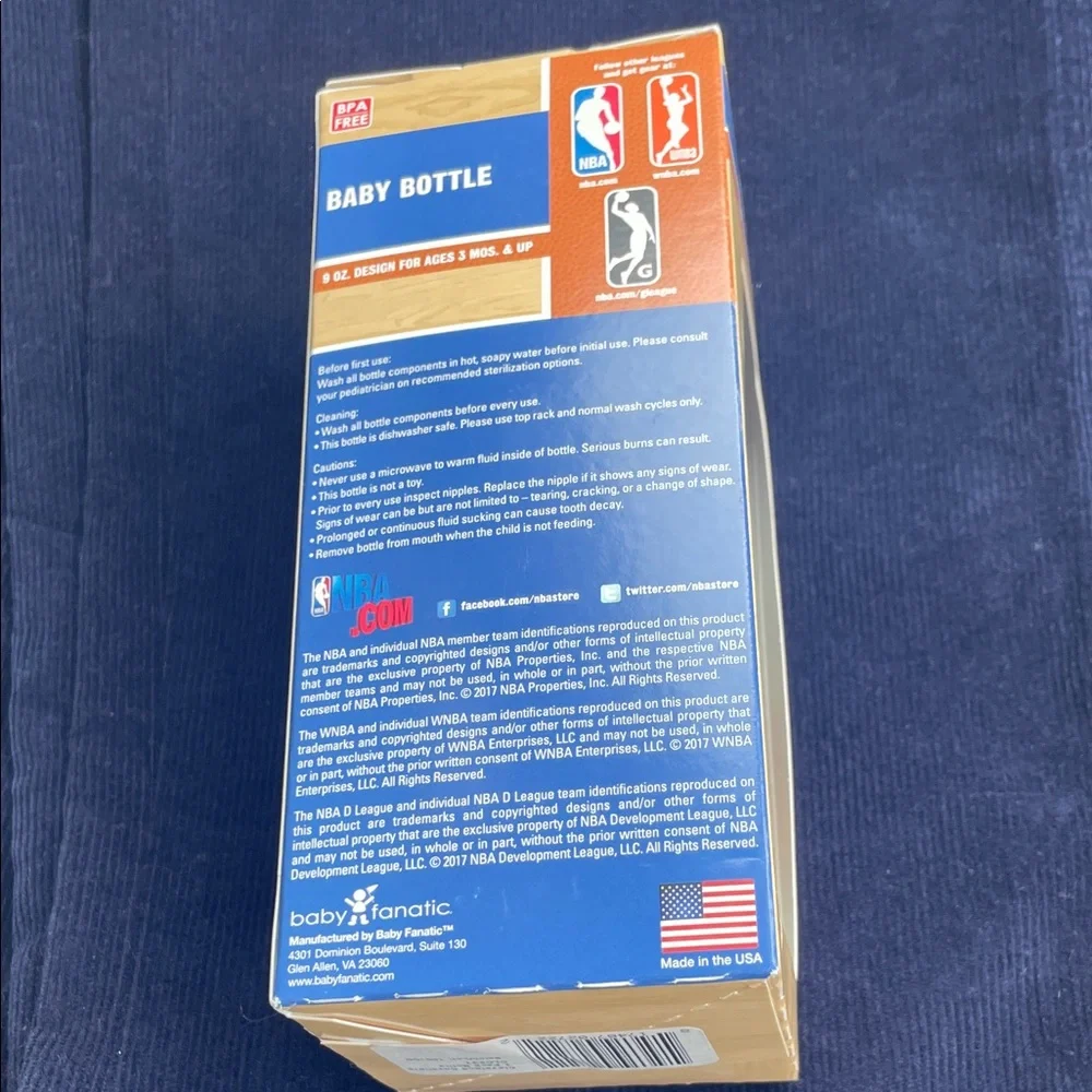 NBA Cavaliers Baby Bottle with Team Logo